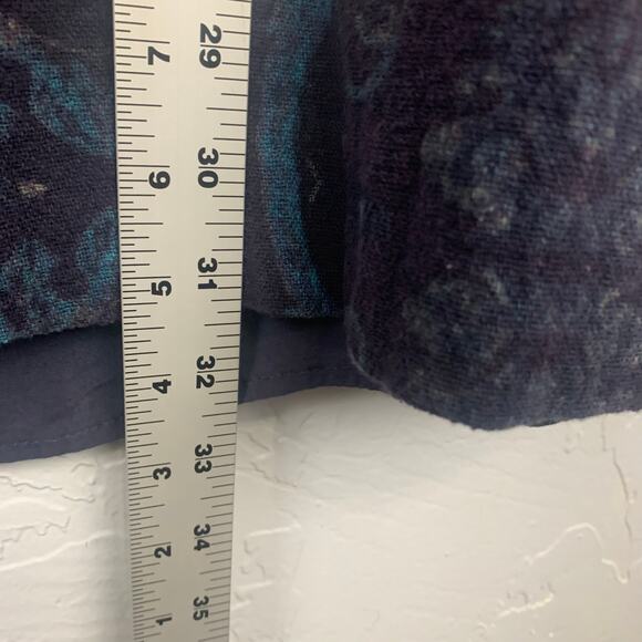 Free People Maribelle Mini Dress Womens Medium Blue Embroidered Sheer Neckline - Picture 9 of 10